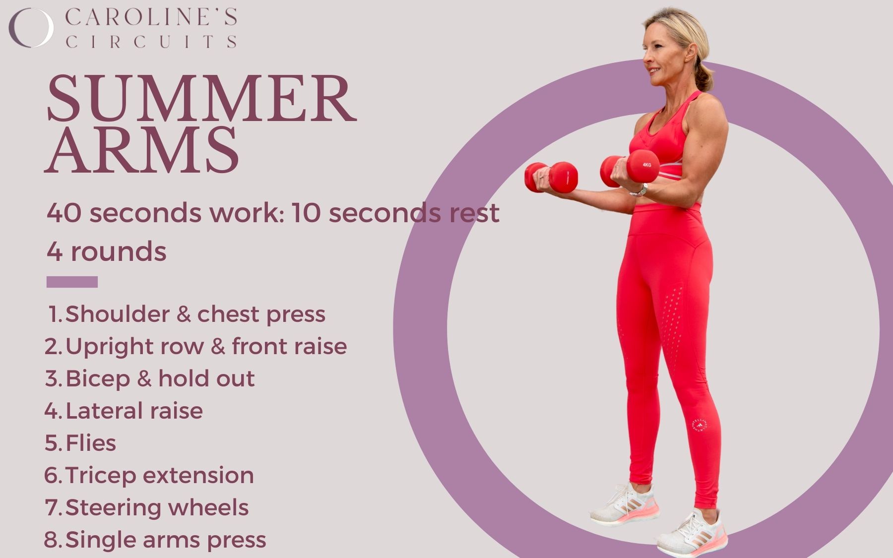 3 best home workouts - Caroline's Circuits - Online Fitness