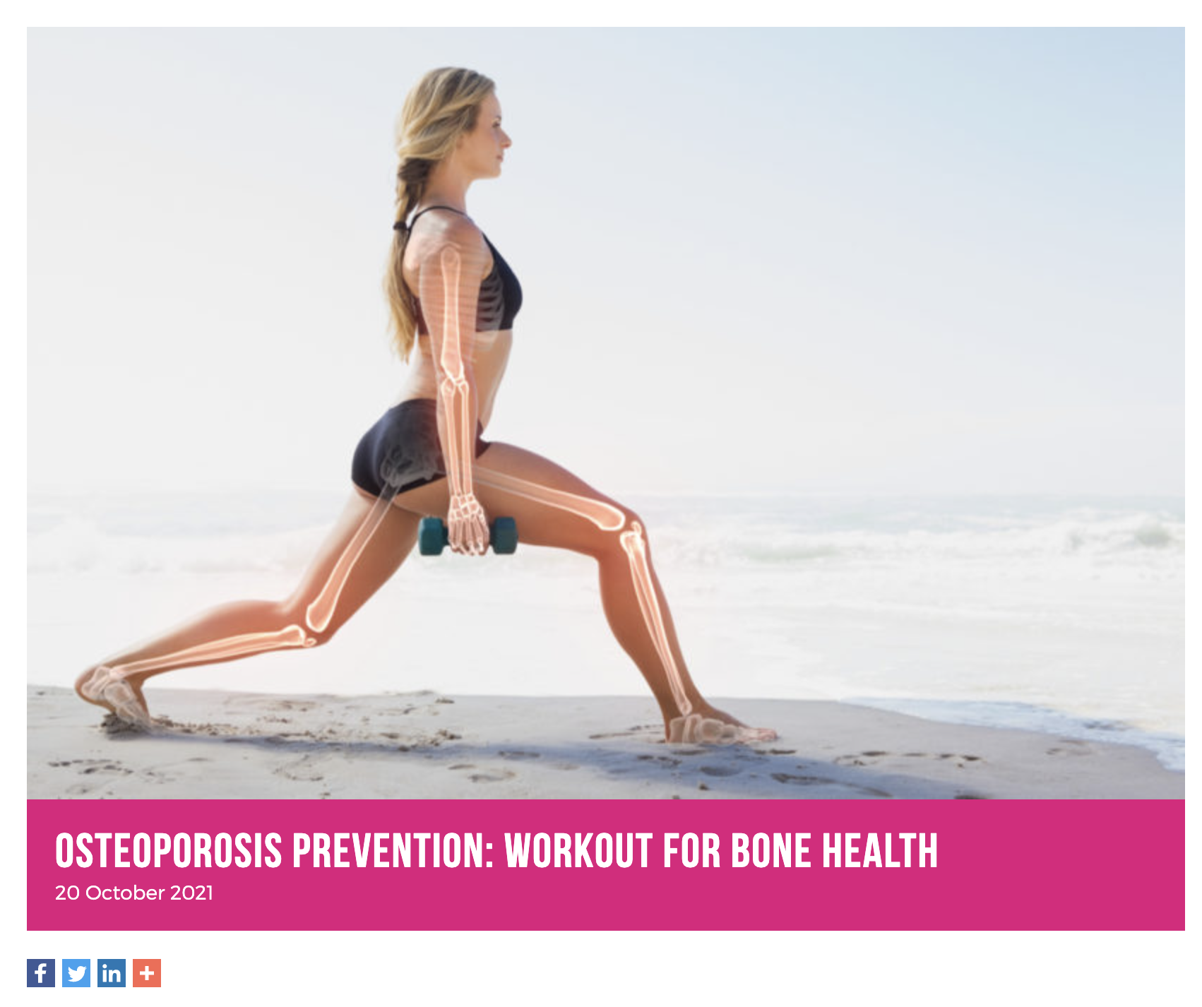 Women's Fitness Article by Caroline Idiens