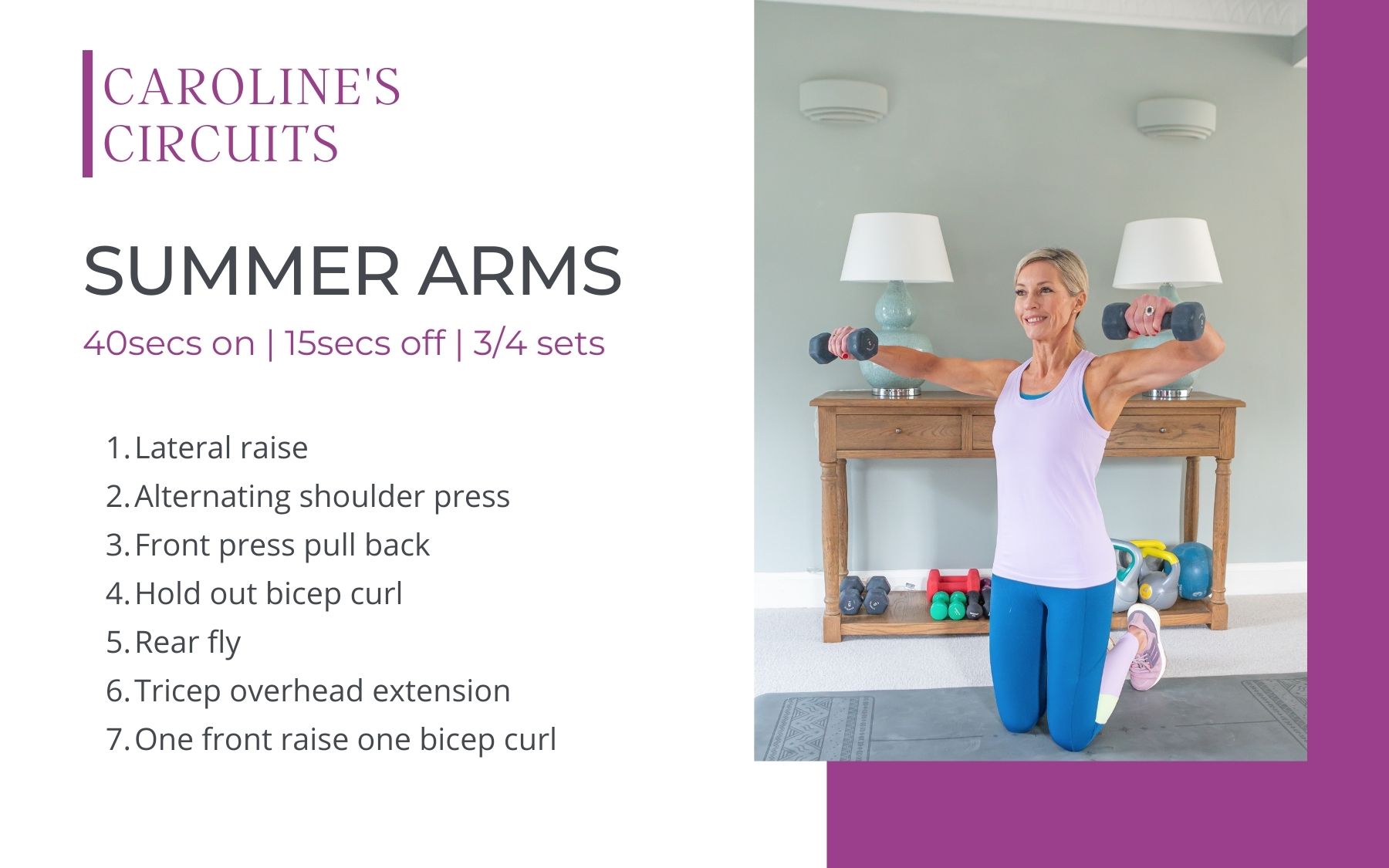 summer arms workout